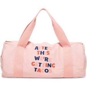 “After this we’re getting tacos” gym bag